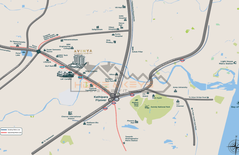 L&T Avinya Enclave Location Map